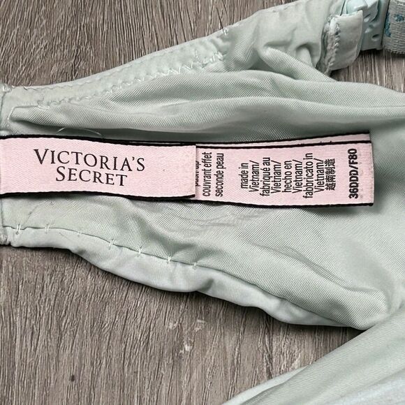 Victoria's Secret T-shirt 36DDD Bra Semi Uplift Demi Full Coverage Lt Mint Green - Picture 4 of 5
